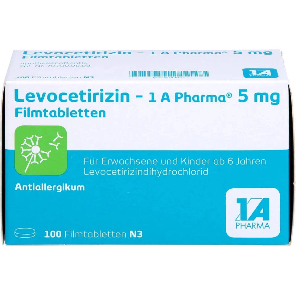 1 A PHARMA GMBH Levocetirizin-1a Pharma 5 mg Filmtabletten 100St - 14243953