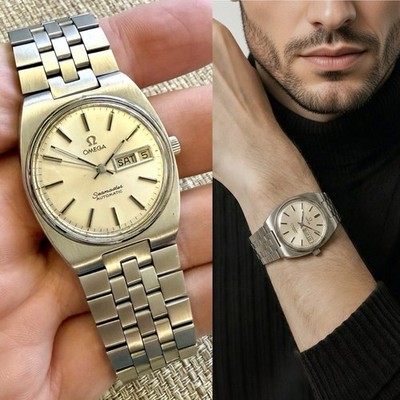 Ω Omega Seamaster 166.0216 Day-Date TV-Case Cal.1020 Vintage 1970s