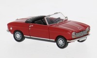Brekina 29175 - 1/87 Peugeot 204 Cabriolet, Rot, 1967 - Neu