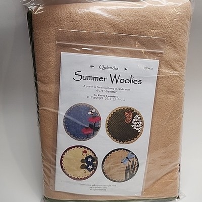 Nancy's Notions Summer Woolies Karen Comstock Candle Mat Kit  New