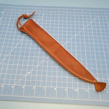Fixed Blade Knife Sheath Brown Leather Fillet Belt Pouch Case 10"x 9.5"