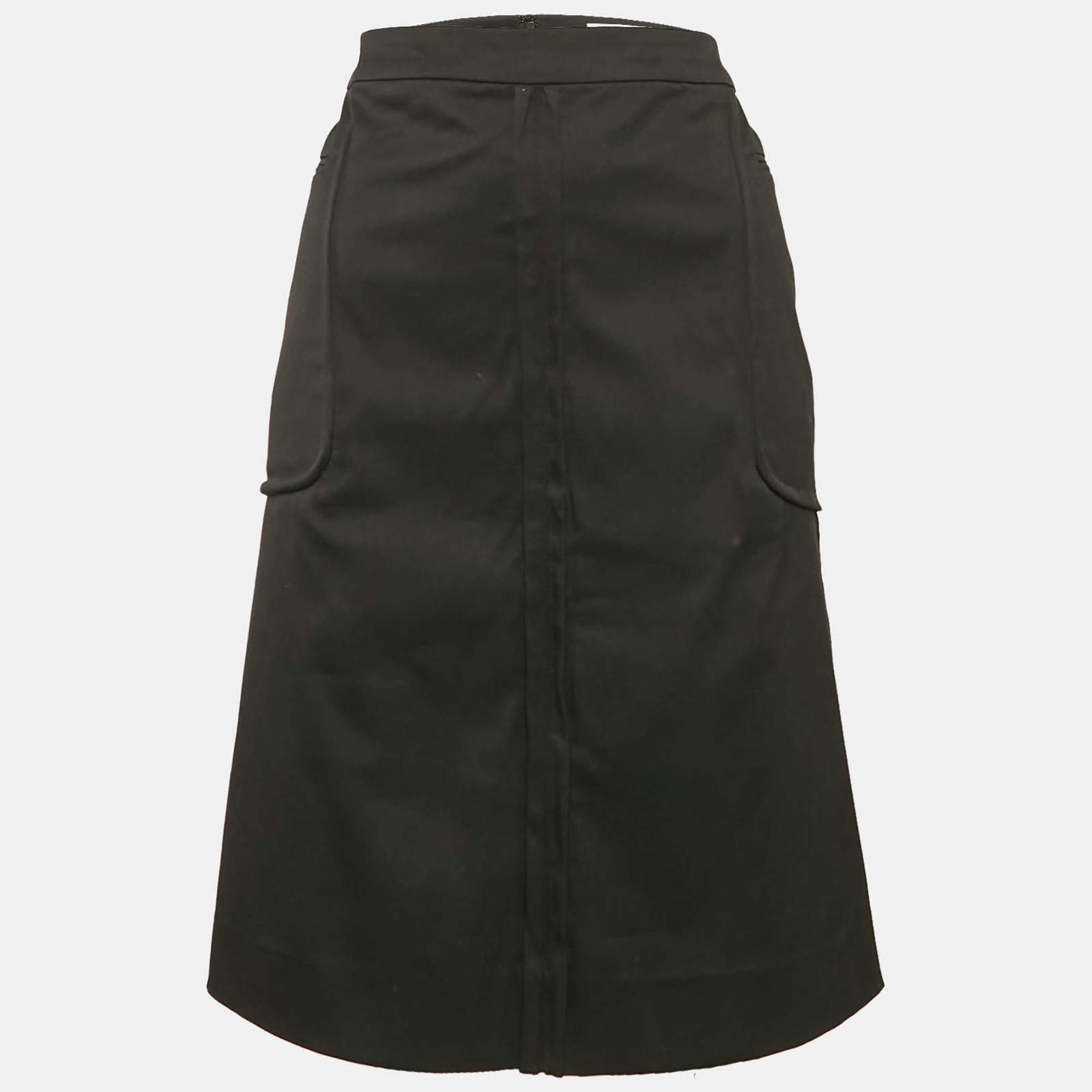 Gonna corta Saint Laurent Paris in cotone nero L