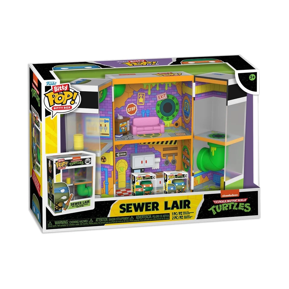 Funko Bitty Pop! Bitty Boxes: Teenage Mutant Ninja Turtles - Sewer Home Playset