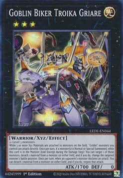 YuGiOh Goblin Biker Troika Griare LEDE-EN044 Super Rare Englisch NM 1st