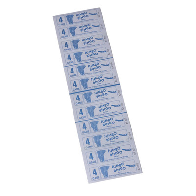 3000 4 SEITEN SPIEL BINGO BÜCHER 12 TV JUMBO BINGO TICKET BLATT GROSSE FETTE ZAHLEN!!