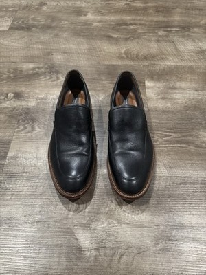 Aston Grey Salkin Loafers Men's Black Leather Slip On Shoes 11
