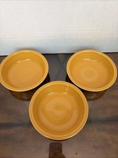 Set of 3 Fiesta 7" Yellow Cereal Soup Bowls 19 oz HLC USA Contemporary