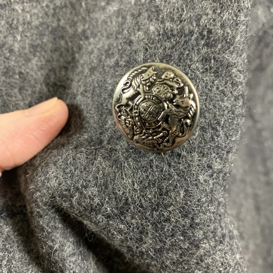 Jofeld x Forstmann Womens Wool Blend Button Coat Size M Gray Old Money Academia - Image 4 of 4