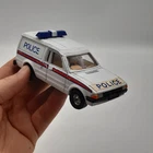 Vintage Corgi Ford Escort 55 Police Van Diecast Model Car White Made In Britain