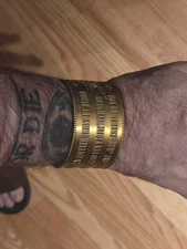 GRS GLOBAL RESPONSE STAFF CHALLENGE COIN BRACELET BENGHAZI (ONE OF A KIND)