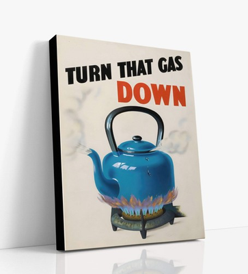 #ad #ad New Deal WPA Canvas Turn Down Gas Cool the Kettle $42.99