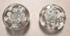 2 Different Vintage Clear Glass Flower Frogs/...