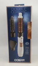 Conair Double Ceramic 3-in-1 Hot Air Brush, 1.25" - Cool Tip & 2 Heat Settings