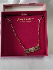 Juicy Couture Gold Tone MOM Rhinestone Heart ...