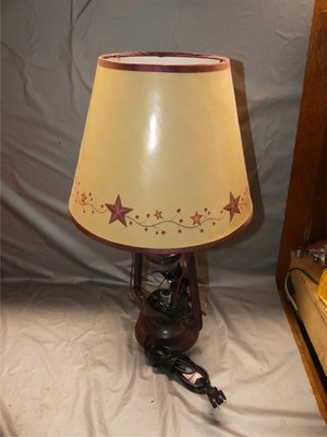 RETRO Decorative Electric Faux Kerosene Lantern Table Lamp - 3 position