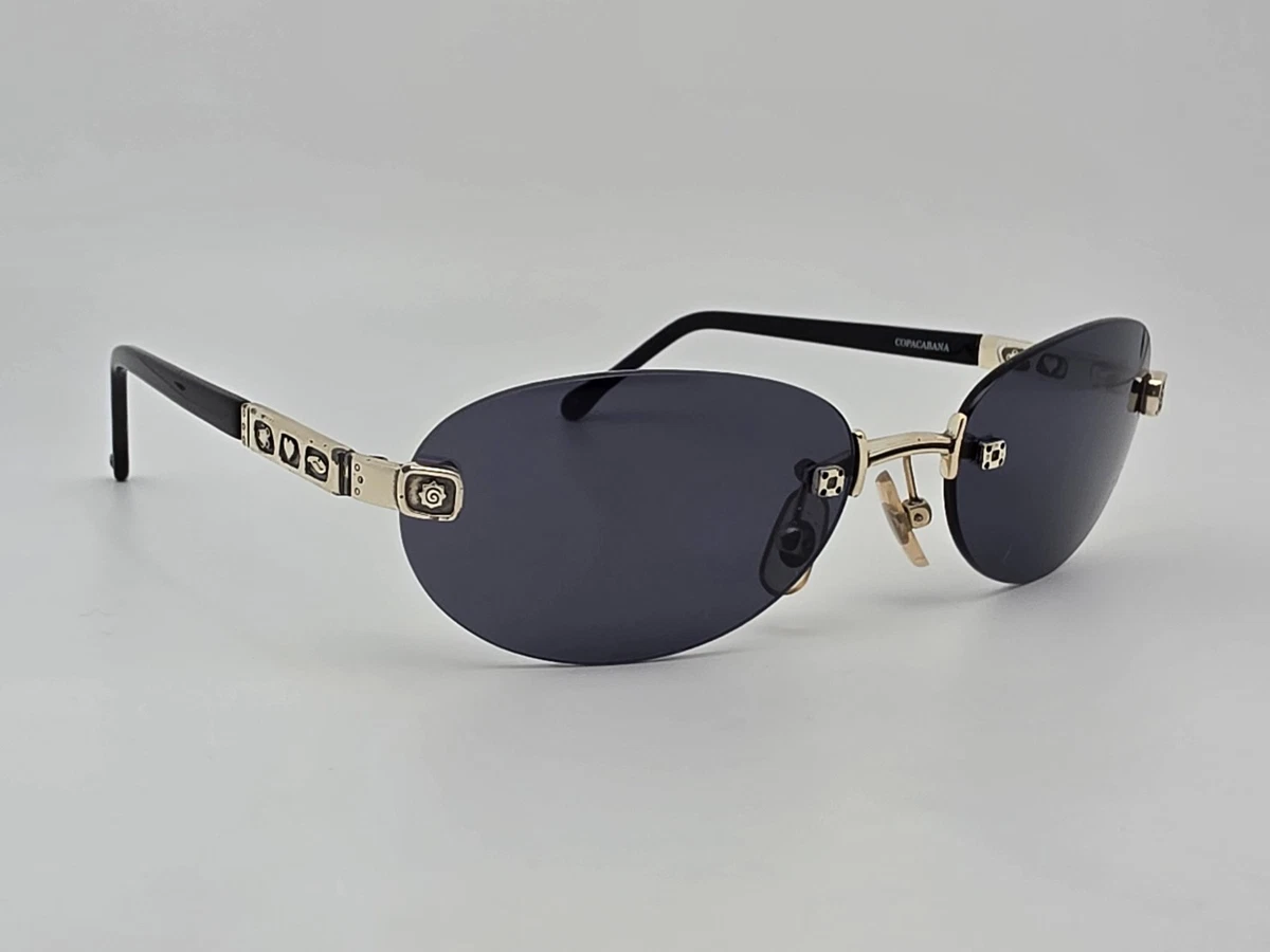 Brighton Ring Tones Crystal Grey Rhinestone Frame Grey Lens Sunglasses 61-15-130 BRIGHTON HANDMADE SQUARE FULL RIM DESIGNER SUNGLASSES 61-15  main image 4