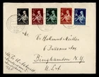 DR WHO 1938 NETHERLANDS FDC? CHILD COMBO TO USA R49386