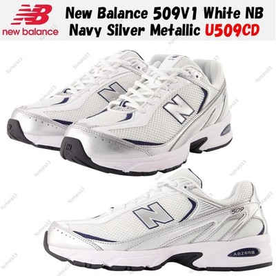 New Balance 509V1 White NB Navy Silver Metallic U509CD Men's Size