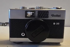 Vintage Rollei B 35 Camera Used Excellent Cond. W/case Carl Zeiss Lens