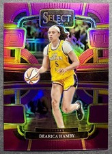 2024-25 Panini Select WNBA #77 Dearica Hamby Prizm Pink and Purple /99