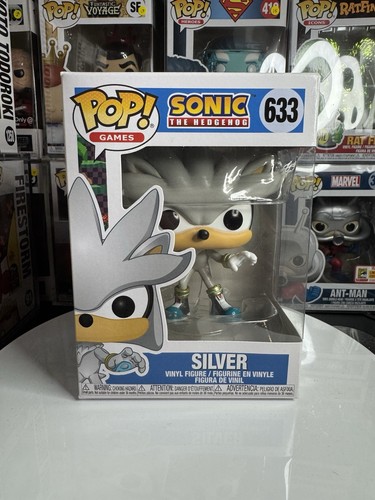 Funko Pop! Games: Sonic 30th Silver The Hedgehog #633 In stock Prod Crease Look