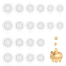 20 Pcs 5 Sizes Rubber Piggy Bank Stopper Saving Box Plug for Coin Bank Saving