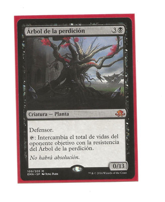 TREE OF PERDITION MTG Eldritch Moon Spanish Arbol de la Perdicion Magic109/205 N
