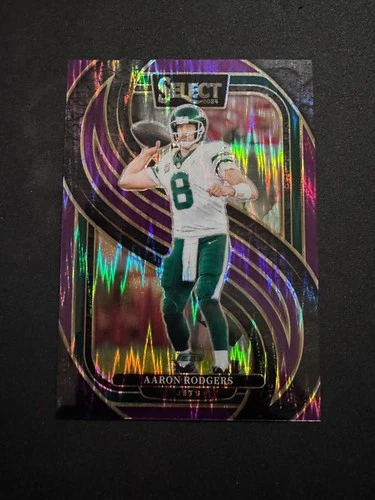 2024 Panini Select - Premier Level Aaron Rodgers #126 Purple Shock Prizm /360