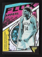 Giannis Antetokounmpo 2020-21 Panini Flux #5 Flux Appeal Silver Milwaukee Bucks