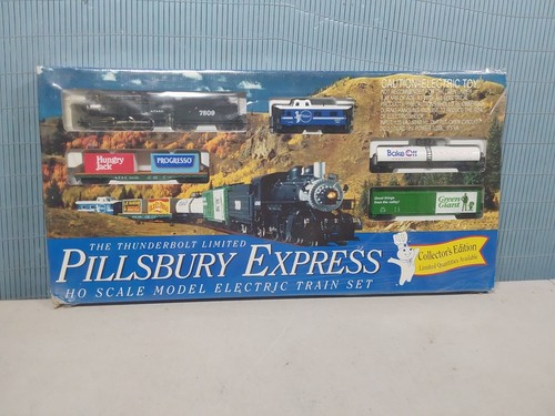 Pillsbury Doughboy, Green Giant. "PILLSBURY EXPRESS HO Electric Train" 1995 Neu in OVP