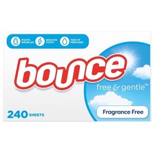 Dryer Sheets, Free  Gentle, Unscented, 240 Count