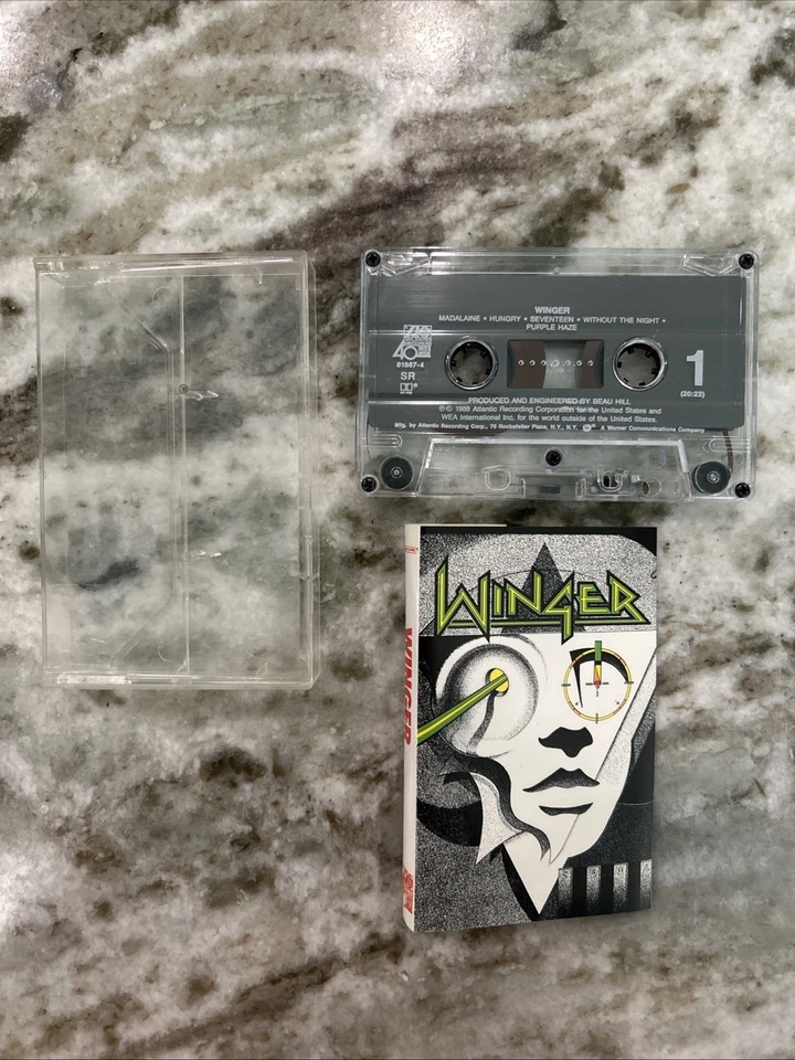 Winger - Self-Titled - Cassette Tape -1988 Atlantic – 7 81867-4 1988 - Image 2 of 3