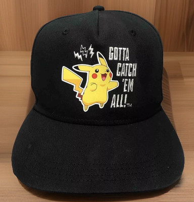 Pokémon Gotta Catch 'Em All Hat Pikachu Black Adjustable Snapback Youth Cap