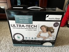 NEW Healthy Sleep Ultra-Tech Advanced Mattress Protector, WATERPROOF, Cal King