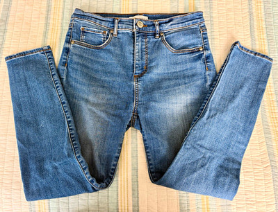 LOFT by ANN TAYLOR Women s 4 / 27 High Rise Skinny Jeans Blue Medium Wash 