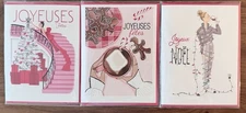 NEW Holt Renfrew French Christmas Cards Set Of Three Made In Canada