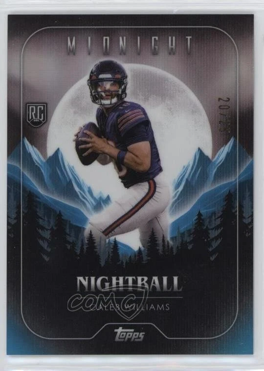 Caleb Williams Topps Midnight Nightball #NB5 Moonrise
