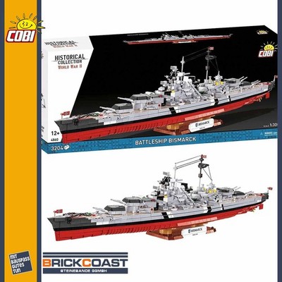 COBI 4860 Battleship Bismarck Klemmbausteine Schlachtschiff NEU OVP 3080 Teile