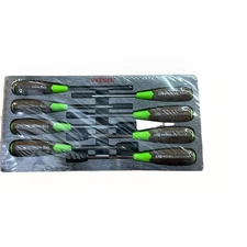 Vessel 8pc Non-Slip Metric Nutdriver Set 5-14mm Wood Composite Grip 3808 JAPAN