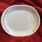 Vintage Corelle Pyrex Butterfly Gold Oval Serving Platter 10 X 12.25”