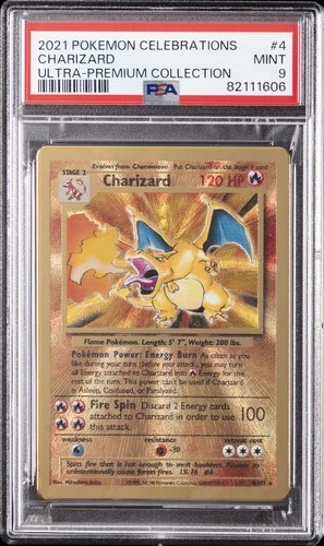 2021 POKEMON CELEBRATIONS ULTRA-PREMIUM COLLECTION #4 CHARIZARD PSA 9