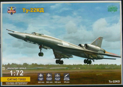 Modelsvit Models 1/72 Soviet TUPOLEV Tu-22 KD ''BLINDER'' Jet Bomber
