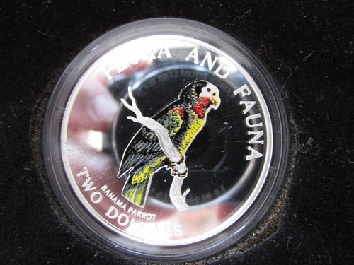 1995 Bahamas "Flora & Fauna Silver Coin Programme" 4-Coin Set - Picture 4 of 10
