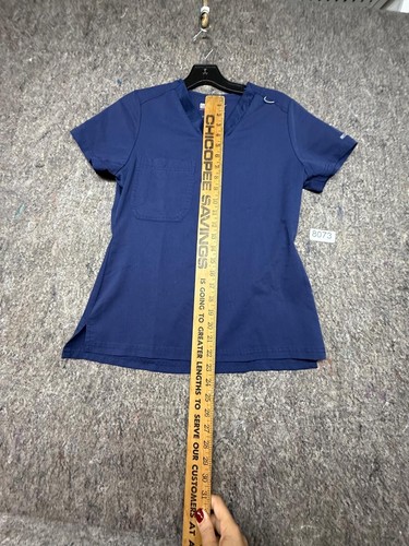 Greys Anatomy Womens Scrub Top by Barco Active Blue Short Sleeves Size XS - Picture 3 of 5