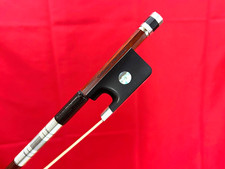 100% Top bow maker Pierre Guillaume Cello Silver Mount bow 4/4 with Certificate 