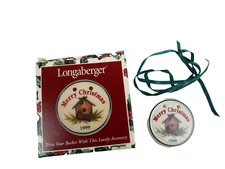 Longaberger 1999 Merry Christmas Tie-On NEW in Box Made in USA