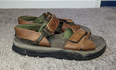 Mens Frye Riverton Brown Leather Hook & Loop Fishermens  display picture 3