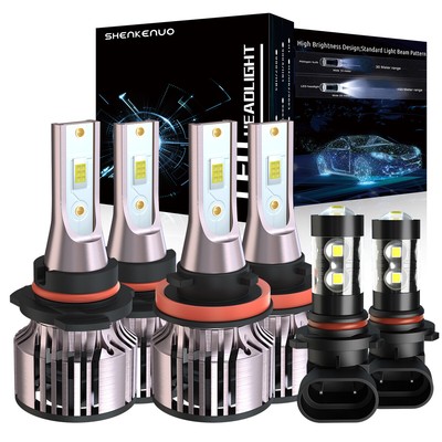 For Ford Expedition Max XLT Utility 3.5L 2019-2021 LED Headlight Fog Bulbs Kit