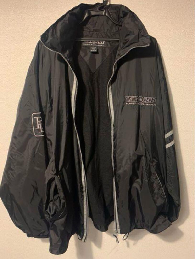 Pelle Pelle Nylon 90S Closure Zip Black Color Jacket Men's