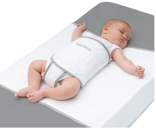 Baby Brezza Safe Sleep Swaddle Anti Roll Over Crib Safety 0-6 monts Reflux Help - Afbeelding 1 van 10
